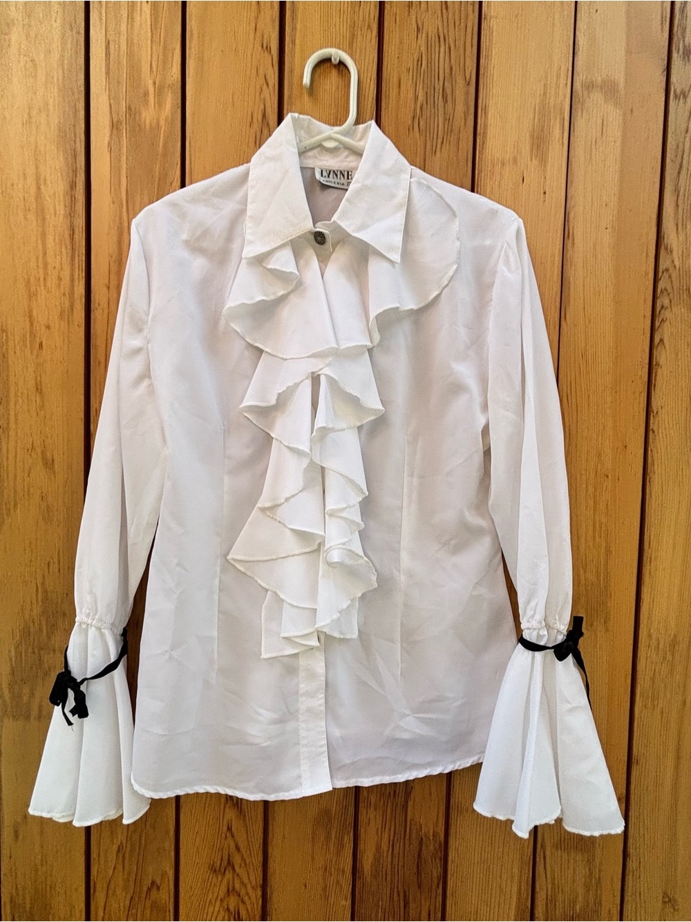 Vintage LYNNE Camiceria Ruffle Blouse